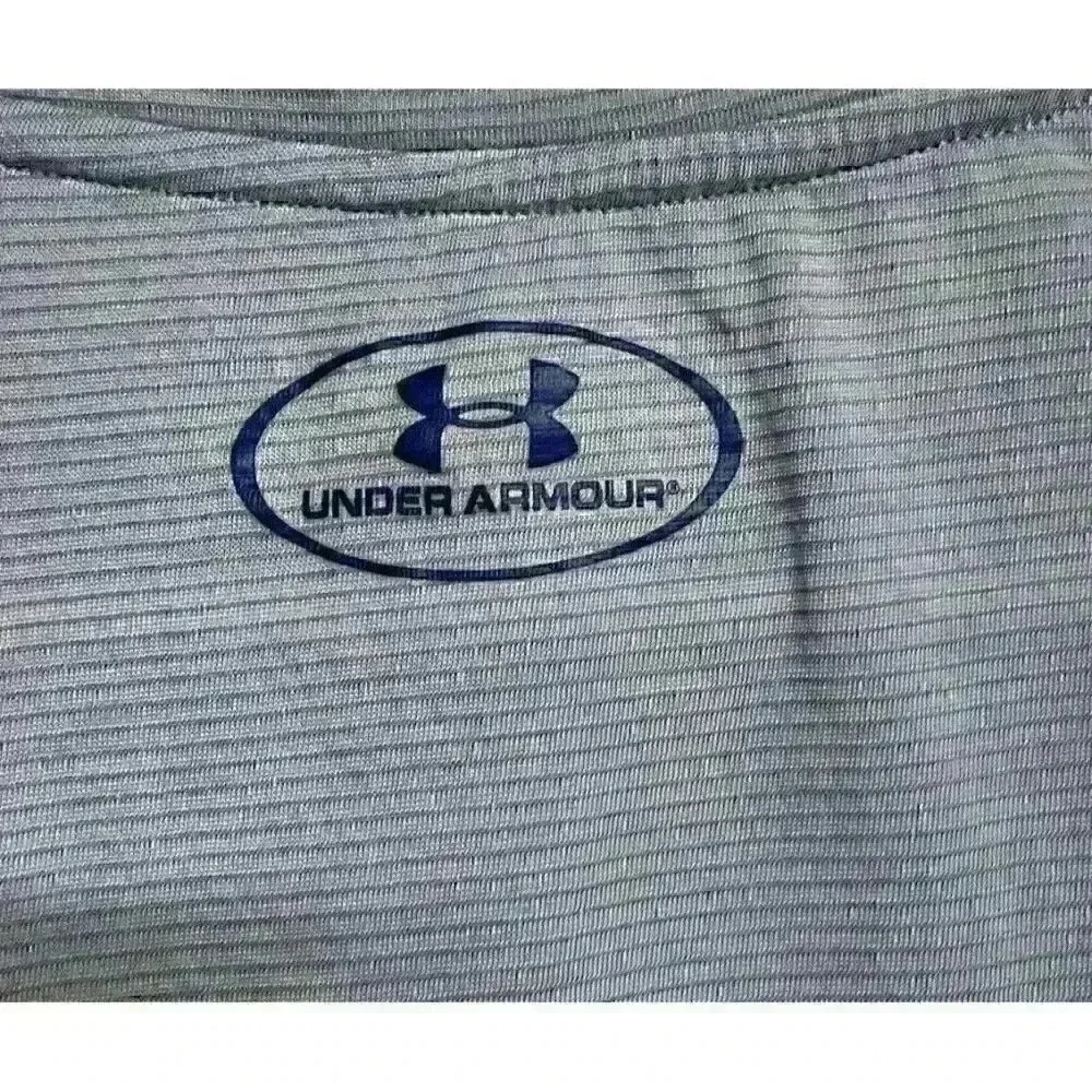 Under‎ Armour Threadborne Shirt Mens XL Short Sleeve HeatGear Light Gray